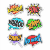 Stripboek Woorden Sticker (Voorkant)