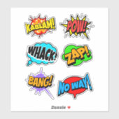 Stripboek Woorden Sticker (Vel)