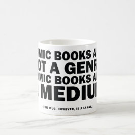 stripboeken zijn geen genre koffiemok