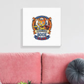 Stripboekkat Kattenmoeder Cadeau-idee - Stripboekk Canvas Afdruk (Insitu (Woonkamer))