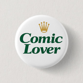 Stripboekliefhebber Vet Ontwerp Ronde Button 3,2 Cm