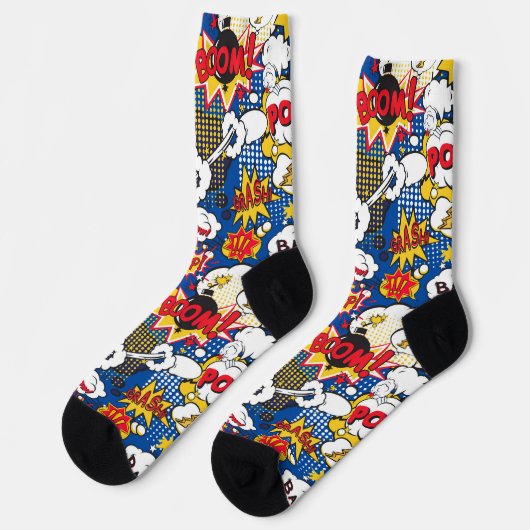 Stripboekpatroon  sokken (Links)