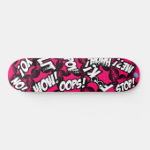 Stripboekstijl Persoonlijk Skateboard (Horizontaal)