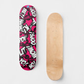 Stripboekstijl Persoonlijk Skateboard (Voorkant)