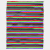 Stripe 3 De kleur wijzigen Fleece Deken (Voorkant)