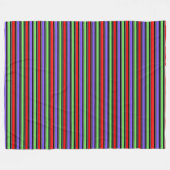 Stripe 3 De kleur wijzigen Fleece Deken (Voorkant (Horizontaal))