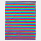 Stripe 3 Neg Verander de kleur Fleece Deken (Voorkant)
