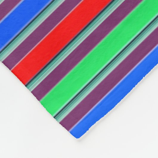 Stripe 3 Neg Verander de kleur Fleece Deken (Hoek)