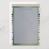 Stripe afdruk briefpapier (Voorkant / Achterkant)