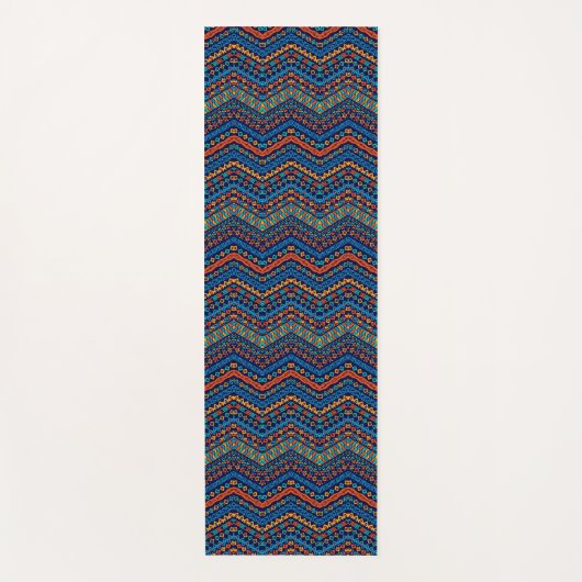 Stripe African inspireert levendige, energieke kun Yogamat (Voorkant)