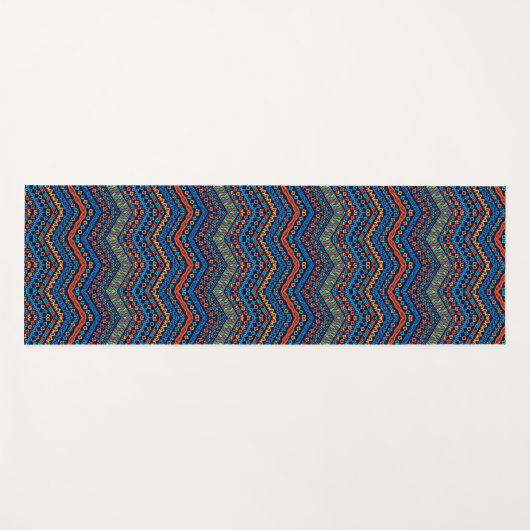 Stripe African inspireert levendige, energieke kun Yogamat (Voorkant (horizontaal))