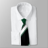Stripe Black White en Evergreen University Stropdas (Gebonden)
