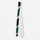 Stripe Black White en Evergreen University Stropdas (Achterkant)