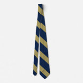 Stripe Blue and Gold University Stropdas (Achterkant)