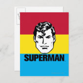 Stripe Boy - Superman Briefkaart (Voorkant / Achterkant)