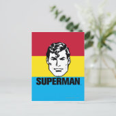 Stripe Boy - Superman Briefkaart (Staand voorkant)