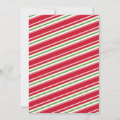 Stripe Cookies and Cocktail Classic Christmas Kaart (Achterkant)