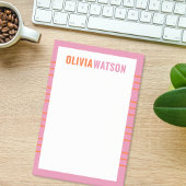 Stripe Custom Teacher Stationery Waardering Gift Post-it® Notes