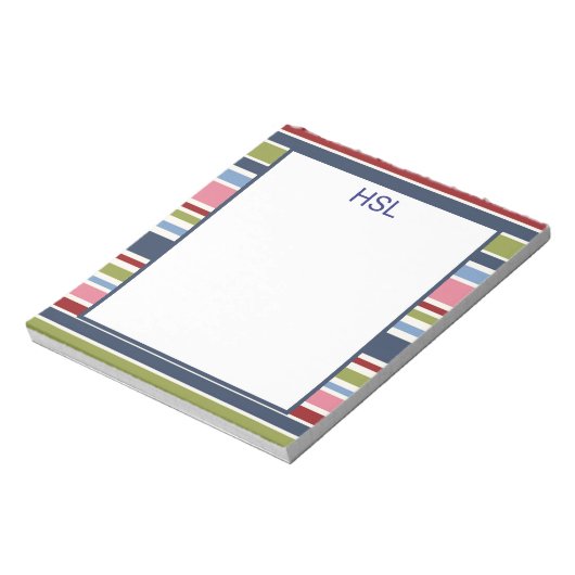 Stripe Deep Hues-laptop Notitieblok (Linkerzijde)