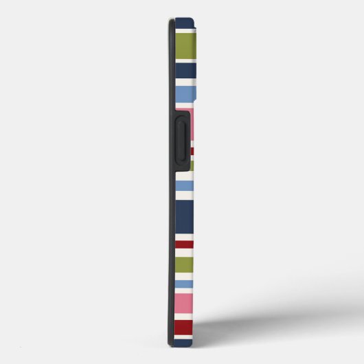 Stripe Deep Hues Tough Hoesje-Mate iPhone Case (Achterkant / Rechts)