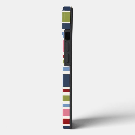 Stripe Deep Hues Tough Hoesje-Mate iPhone Case (Achterkant / Links)