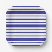 Stripe Design Patroon Vierkant Papieren Bordje (Voorkant)