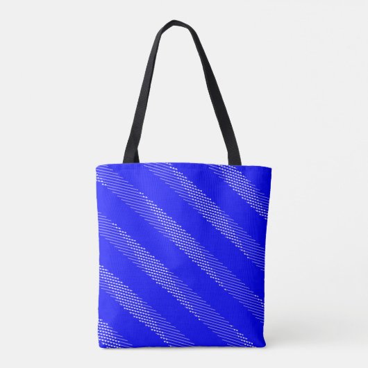 stripe-dot met twee patronen tote bag (Achterkant)