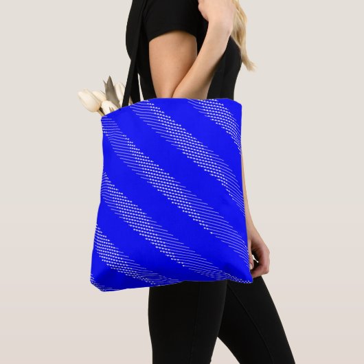 stripe-dot met twee patronen tote bag (Dichtbij)