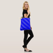 stripe-dot met twee patronen tote bag (Op model)