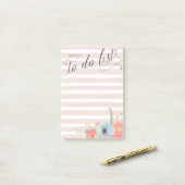 Stripe- en Bloom-lijst met specifieke taken Post-it® Notes (Op bureau)