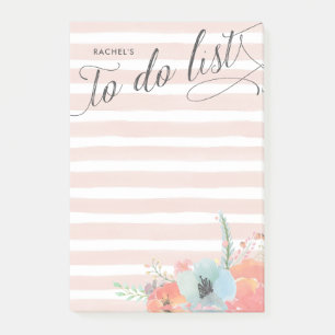 Stripe- en Bloom-lijst met specifieke taken Post-it® Notes