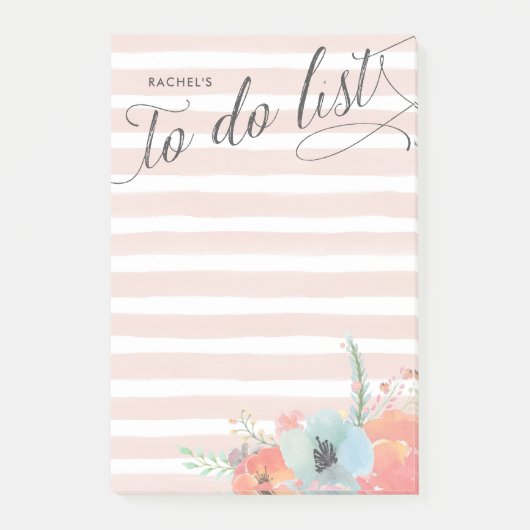 Stripe- en Bloom-lijst met specifieke taken Post-it® Notes (Voorkant)