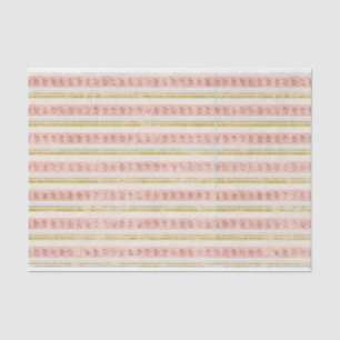 Stripe Floral Shabby Chic Decoupage Tissuepapier