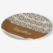 Stripe gecomprimeerde ontwerper papieren bordje (Gekanteld)