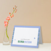 Stripe gepersonaliseerd Bedankt Appreciation Folde Feestdagen Kaart