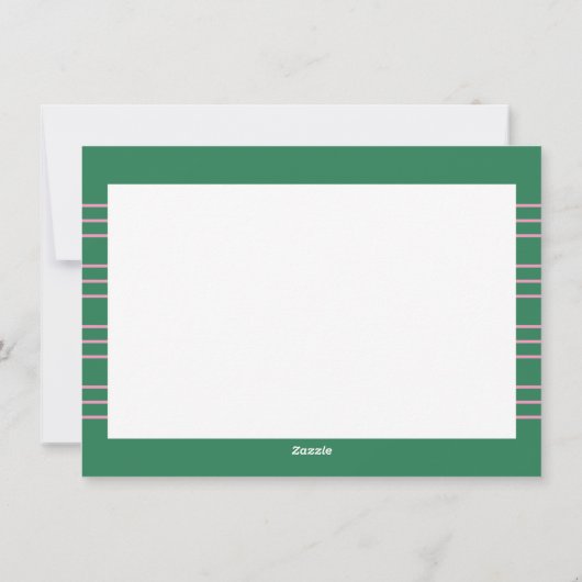 Stripe Gepersonaliseerde naam Bedankt Waardering Feestdagenkaart (Achterkant)