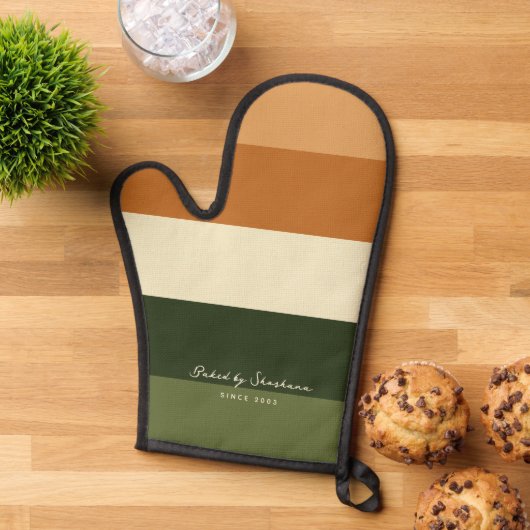 Stripe-handtekeningminimalist Ovenwant (Top down)