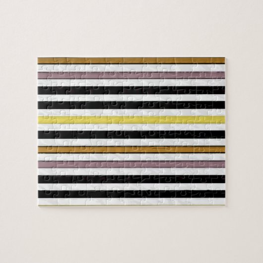Stripe Jigzaag Puzzle Legpuzzel (Horizontaal)