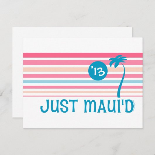 Stripe Just Maui'd Briefkaart (Voorkant / Achterkant)