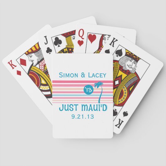 Stripe Just Maui'd Pokerkaarten (Achterkant)