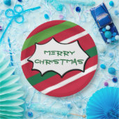 Stripe kerstBorden Papieren Bordje (Feest)