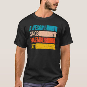 Stripe kleur Geweldige sinds november 2011 B T-shirt