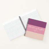 Stripe letters naar Mijn Dagboekje van Dochter Notitieboek (Binnen)