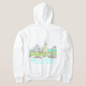 Stripe Lighthouse Zippered Hoodie (Laag Achter)