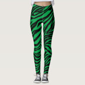 STRIPE MEAN GREEN LEGGINGS (Voorkant)