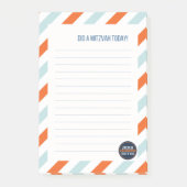 Stripe Mitzvah Post-it Notes (Voorkant)