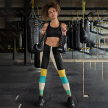 Stripe Multicolour Capri-Leggings