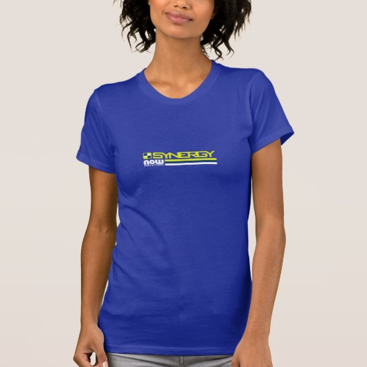 Stripe on Blue Woemens T-shirt (Voorkant)