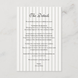  Stripe Oud Geld Trouwdetails Foto Informatiekaartje