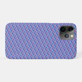 Stripe Paars en Blue Pattern Case-Mate iPhone Case (Achterkant (horizontaal))